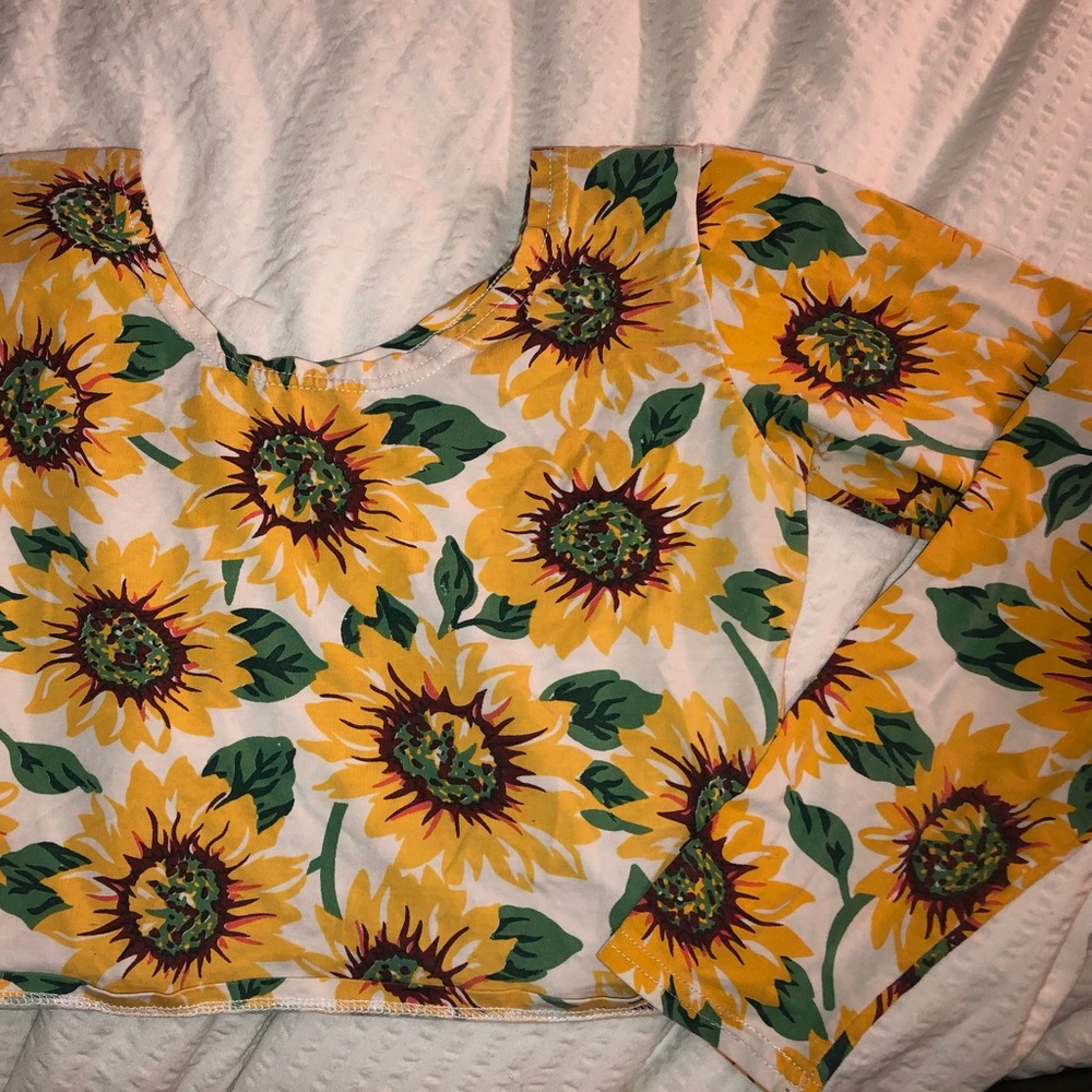 Sunflower crop top